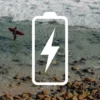 Detail view of the charging battery icon from the Wired collection